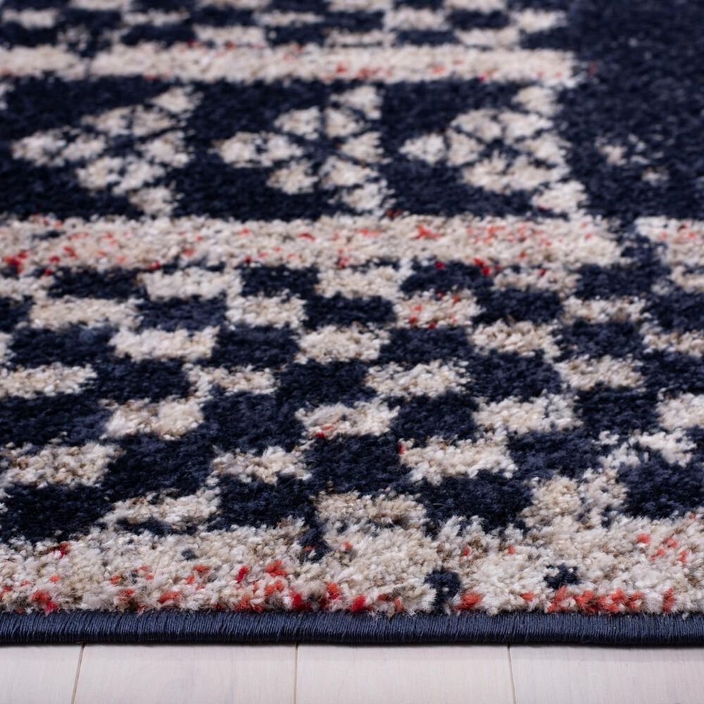 Safavieh Adirondack ADR202N 8&#39; x 10&#39; Vintage Navy and Light Grey Area Rug, , large