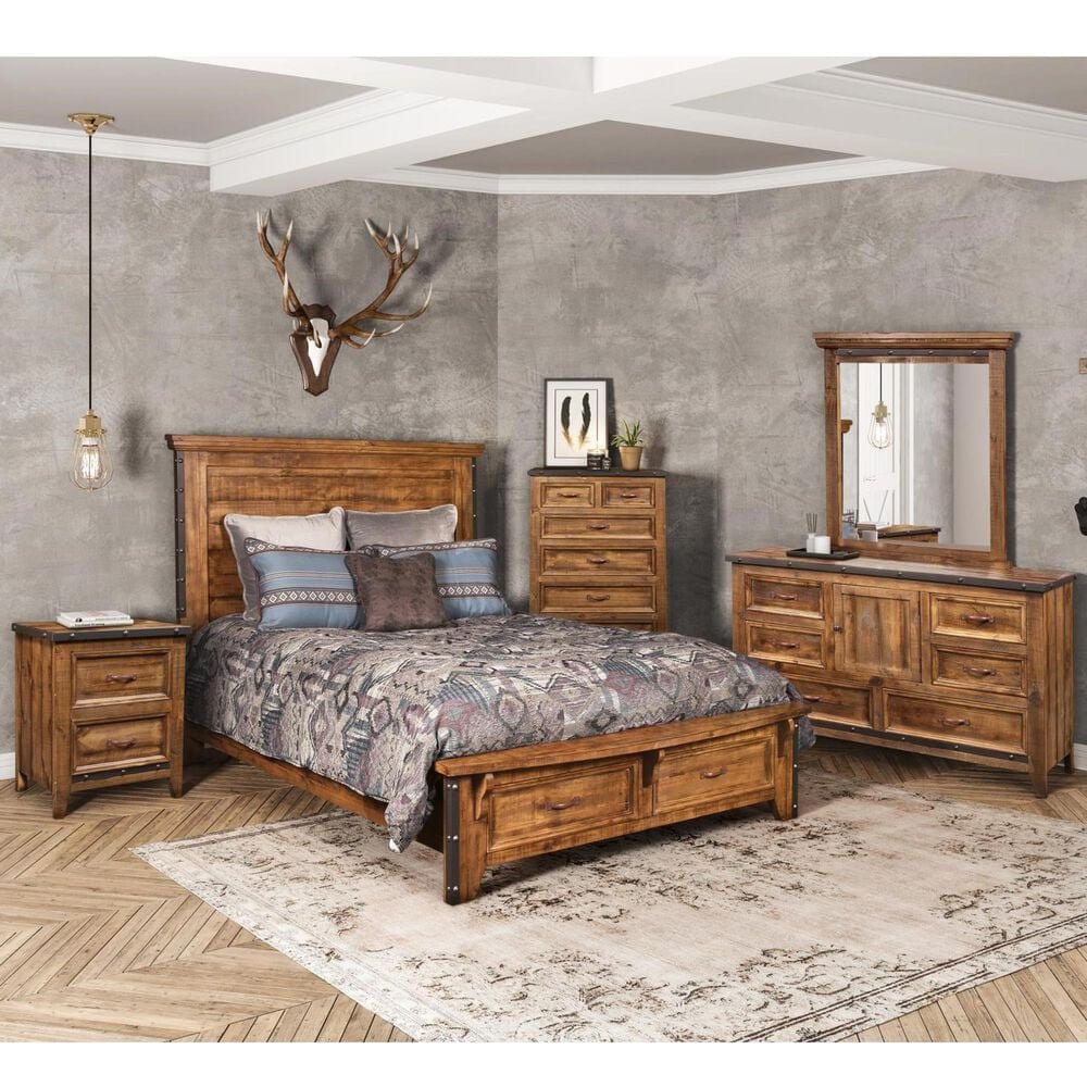Sunset Bay Urban Rustic 3-Piece King Bedroom Set in Rustic Brown, , large