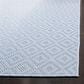 Safavieh Bermuda Geometric 5"3" x 7"6" Light Blue and Cream Indoor/Outdoor Area Performance Rug, , large