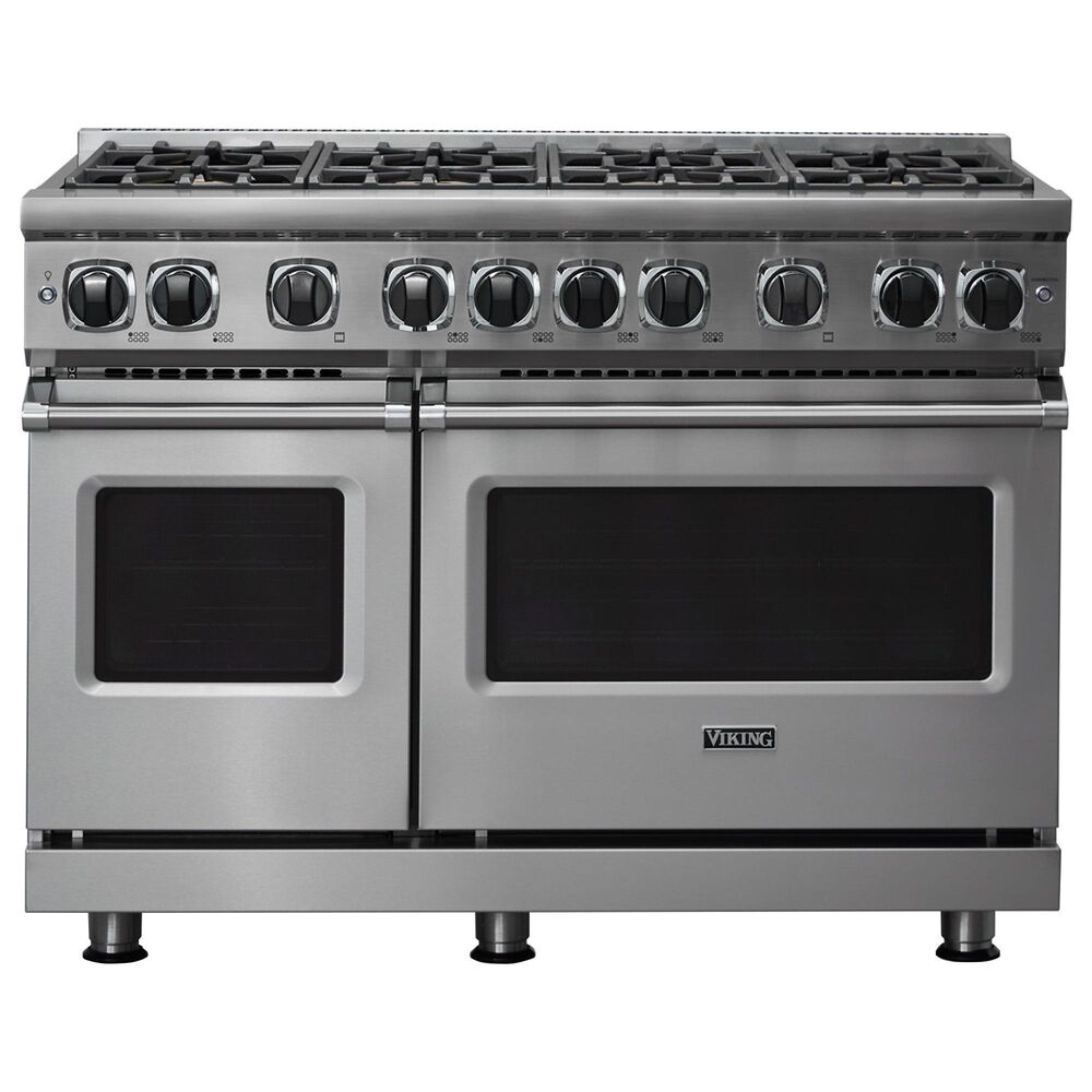 Viking Range 48" Liquid Propane Gas Range with 8-Burner in Stainless Steel, , large