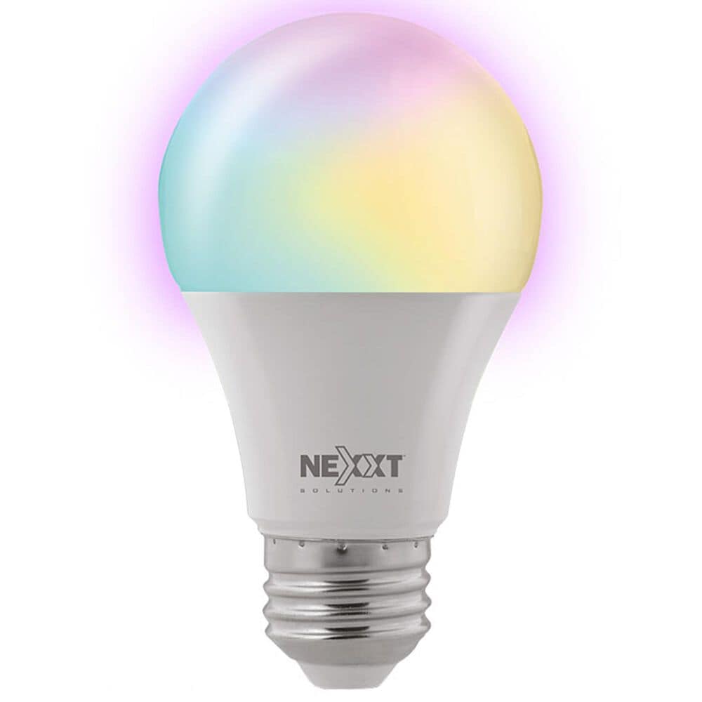 Nexxt A19 RGB Wifi Bulb in White, , large