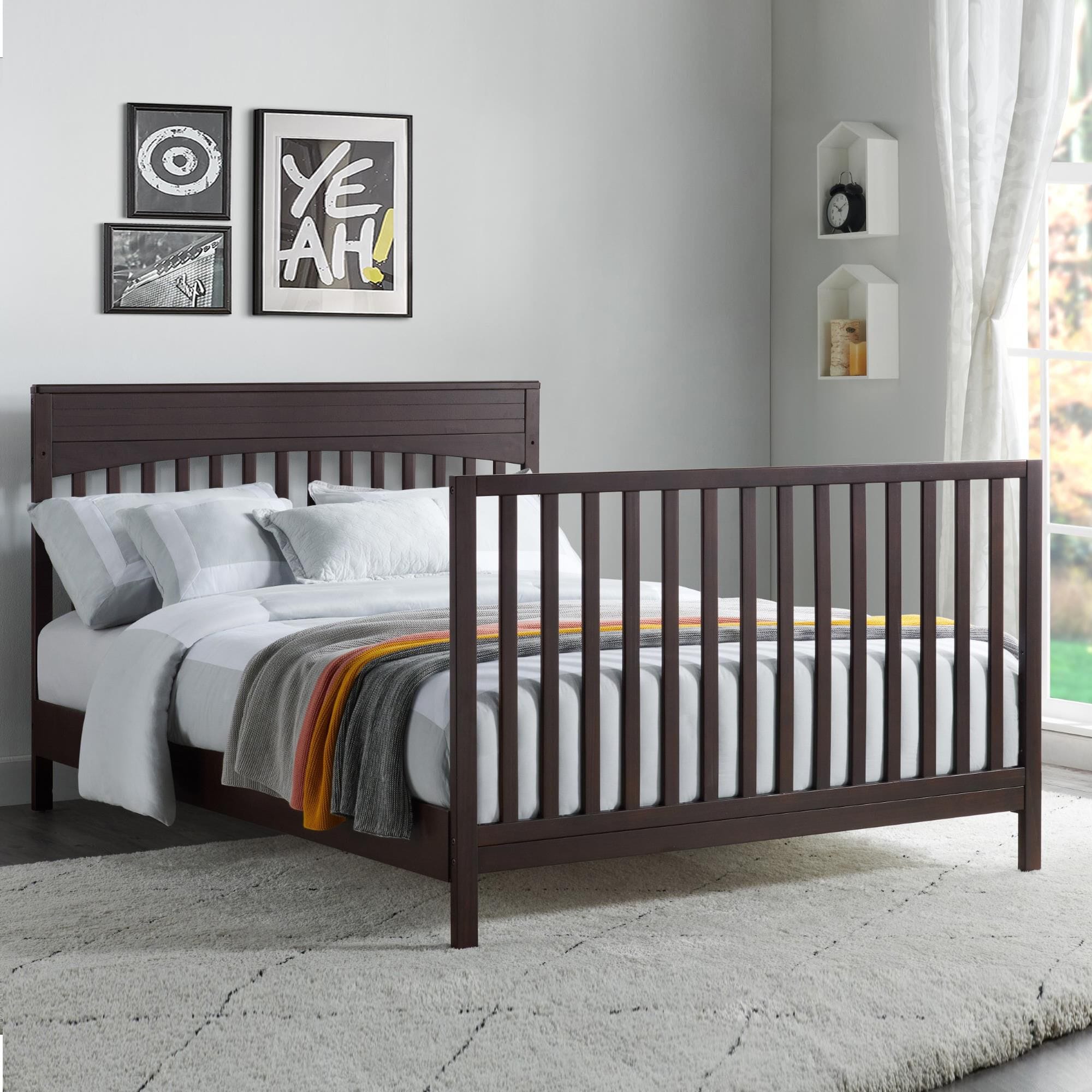 Oxford Baby Harper Full Bed Conversion Rails in Espresso NFM