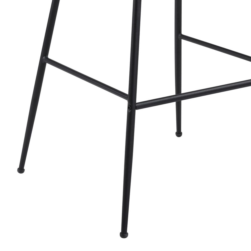 Zuo Modern Byron Barstool in White and Black, , large
