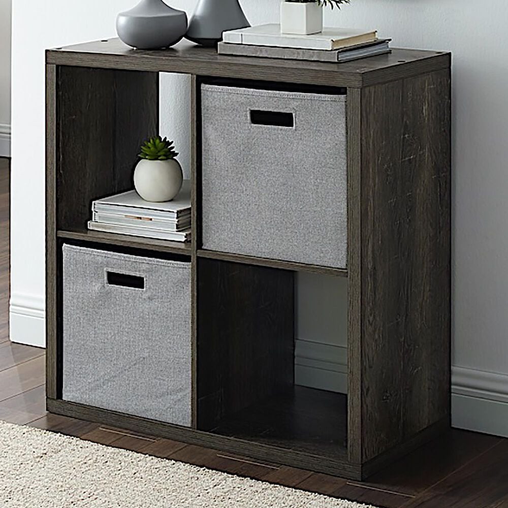 Linden Boulevard Goven 4-Cubby Storage Cabinet in Grey, , large