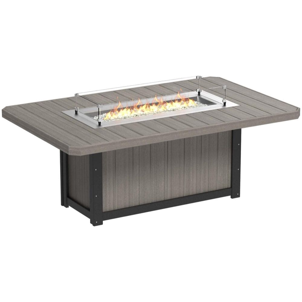 Amish Orchard Firebar Table in Coastal Gray and Black, , large