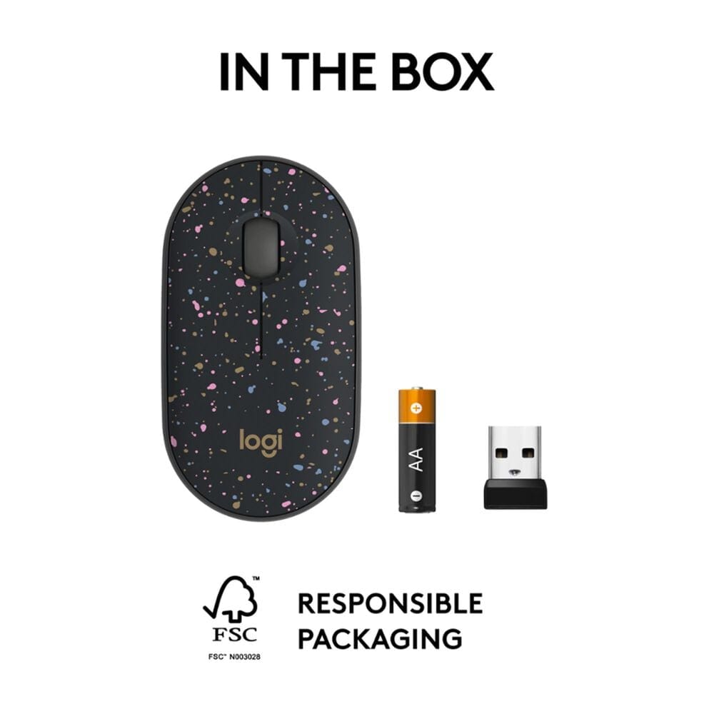 Logitech M340 Wireless Mouse in Speckles, , large
