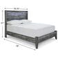 Ashley Baystorm Full LED Panel Bed in Smoke Gray, , large