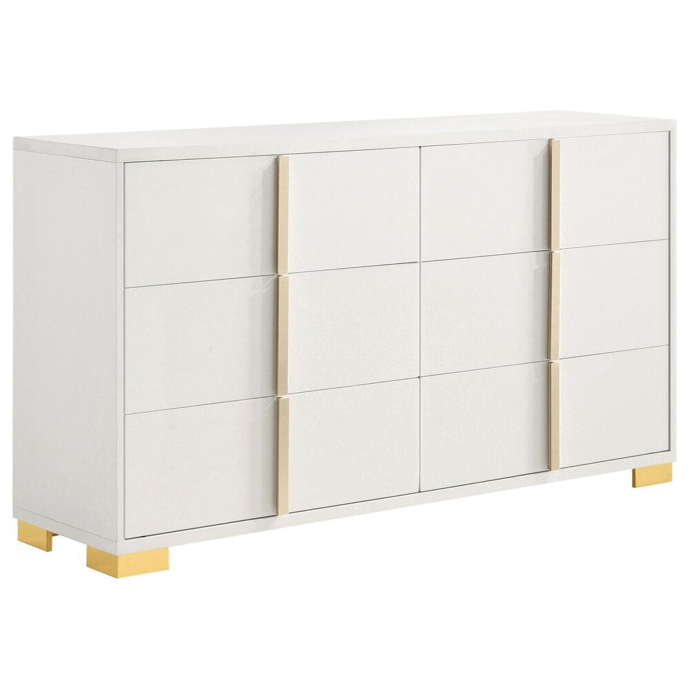 Pacific Landing Marceline 5-Piece Twin Bed Set in White, , large