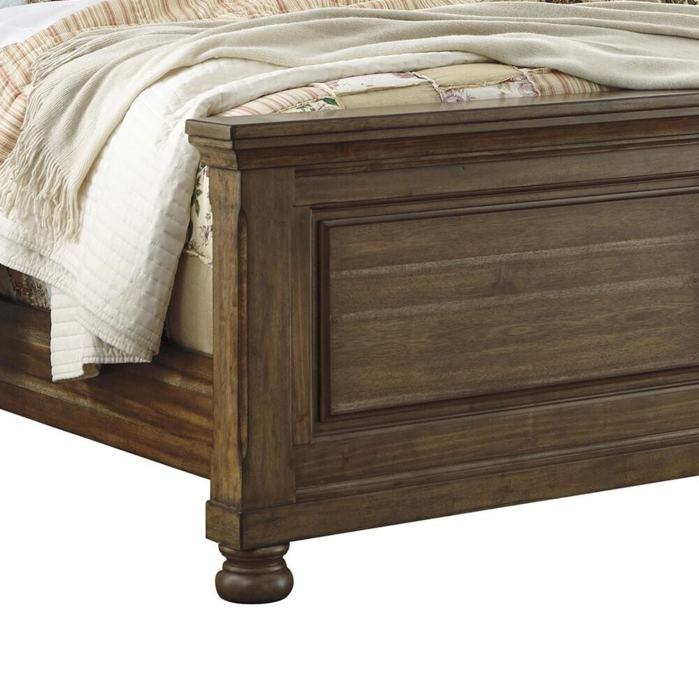 Signature Design by Ashley Flynnter King Panel Bed in Medium Brown Finish, , large