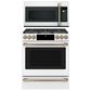Cafe 2-Piece Kitchen Package with 30" Slide-In Gas Range and 1.7 Cu. Ft. Microwave Oven in Matte White, , large