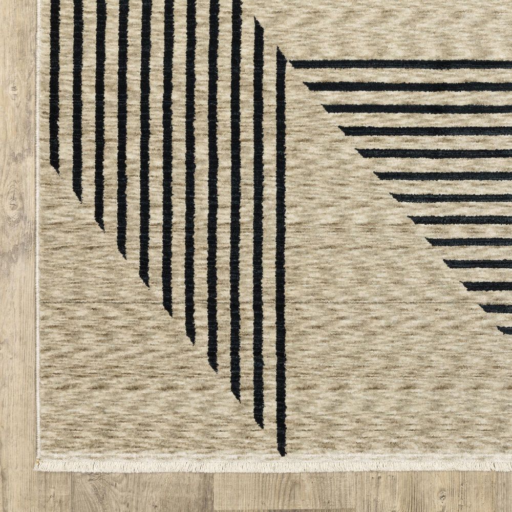Oriental Weavers Capella Beige and Black 7&#39;10&quot; x 10&#39;10&quot; Area Rug, , large