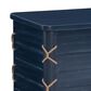 Linon Home Decor Brosnan Rope Cedar Chest in Blue, , large