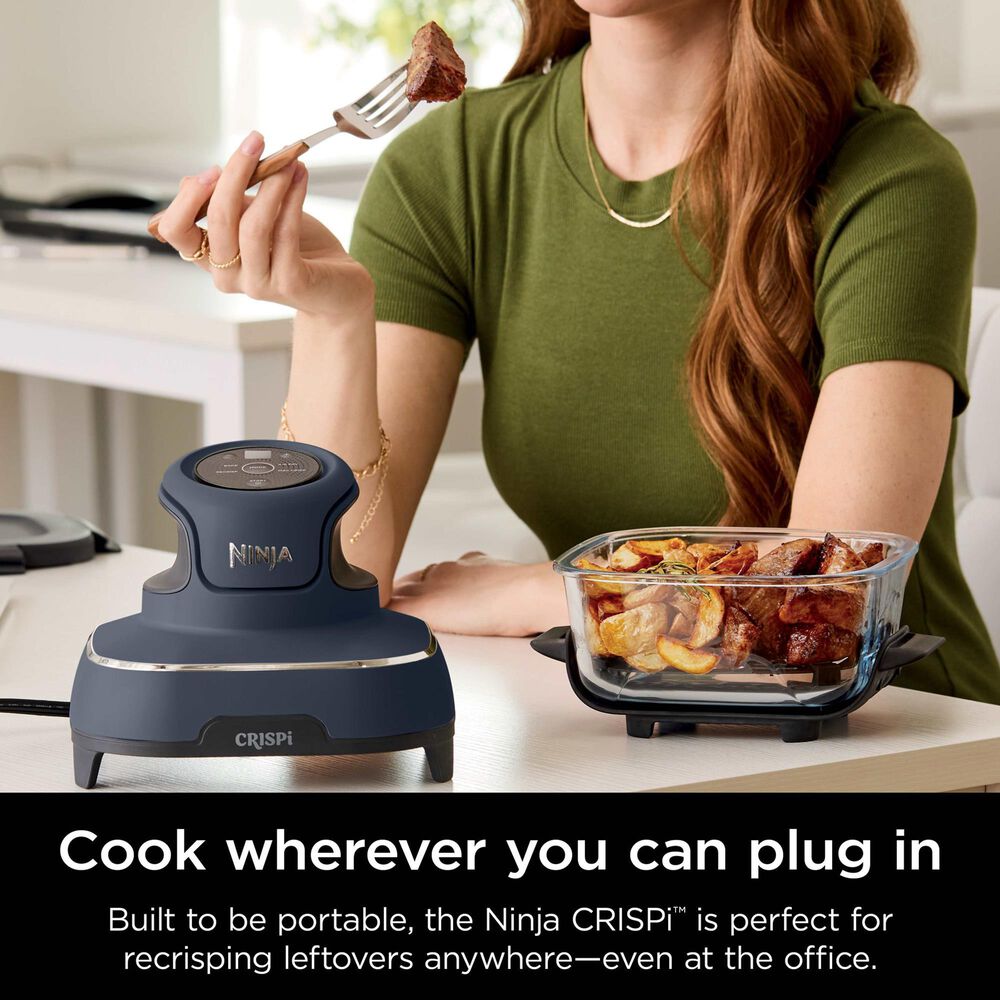Shark Crispi 4-In-1 Portable Glass Air Fryer Cooking System in Cyberspace, , large