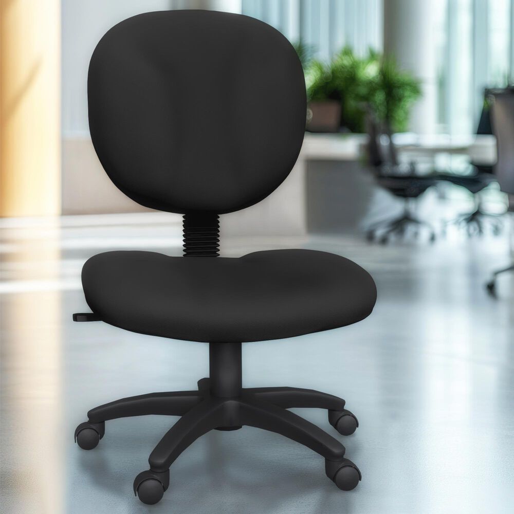 Regency Global Sourcing Comfort Series Swivel Computer Task Chair in Black, , large