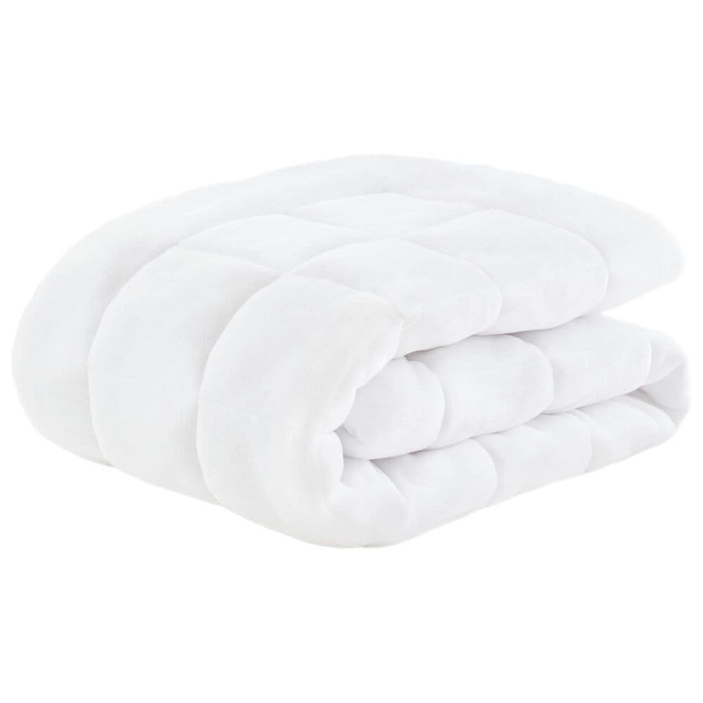Hampton Park Cloud Soft Twin Overfilled Plush Hypoallergenic Down Alternative Waterproof Mattress Pad in White, , large