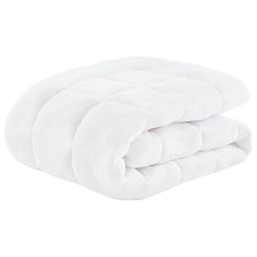 Hampton Park Cloud Soft Twin Overfilled Plush Hypoallergenic Down Alternative Waterproof Mattress Pad in White, , large