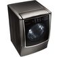 LG 9.0 Cu. Ft. Electric Dryer With Steam in Black Stainless Steel, , large