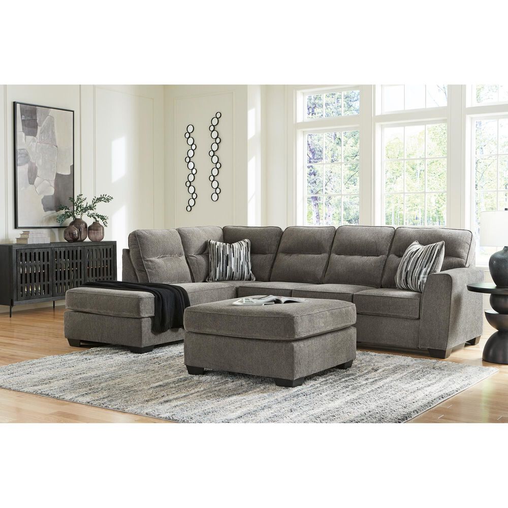 Ashley Olten 2-Piece Left Facing Sectional with Chaise in Graphite, , large