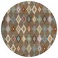 Dalyn Rug Company Kenner KN10 Chocolate 8" Round Area Rug, , large