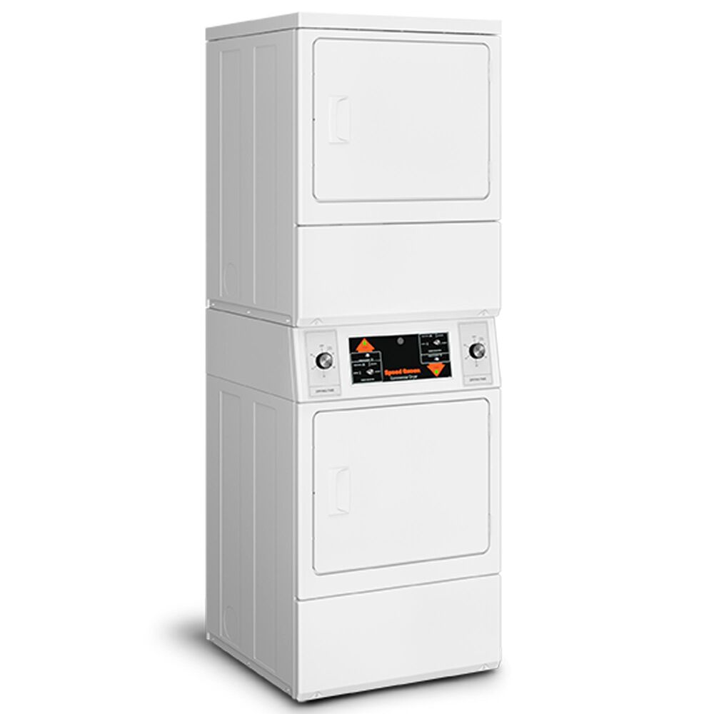 Speed Queen 14 Cu. Ft. Commercial Electric Stack Dryers in White, , large