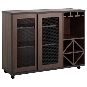 Furniture of America Mcneil Buffet in Vintage Walnut, , large