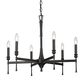 Golden Lighting Landon 6-Light Chandelier in Matte Black, , large