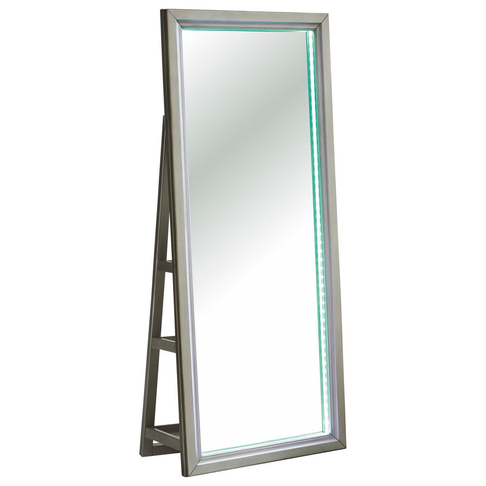 Ashley Evesen Floor Standing Mirror with Shelves in Champagne, , large