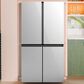 GE Appliances 22.9 Cu. Ft. Smart Counter-Depth Quad-Door Refrigerator in Platinum Glass, , large
