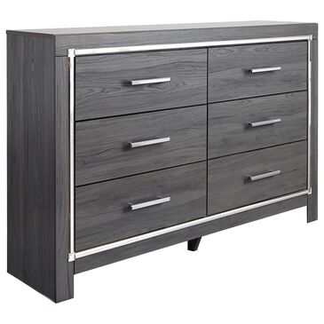 Signature Design by Ashley Lodanna 6 Drawer Dresser in Gray, , large