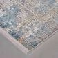 Feizy Cadiz 13" x 20" Ivory and Blue Area Rug, , large