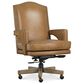 Hooker Furniture Rochelle Executive Swivel Tilt Chair in Warm Brown and Antique Gold, , large
