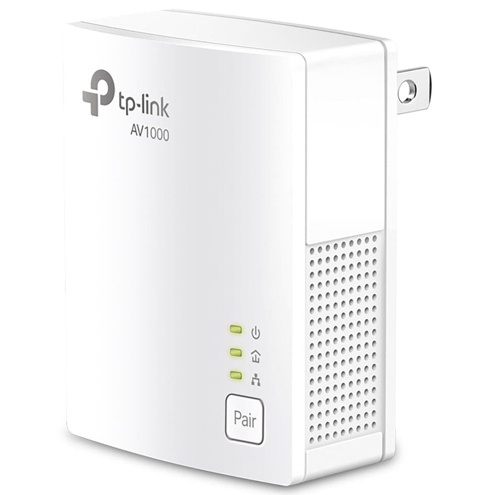 TP-LINK AV1000 Gigabit Powerline Starter Kit in White, , large