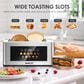 HOMLUX 4-Slice Extra Wide Entrance Toaster in Silver, , large