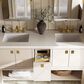 Kohler Castia Widespread Bathroom Sink Faucet in Vibrant Brushed Moderne Brass, , large