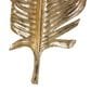 Maple and Jade 47" x 14" x 3" Polystone Bird Large Feather Wall Decor in Gold, , large