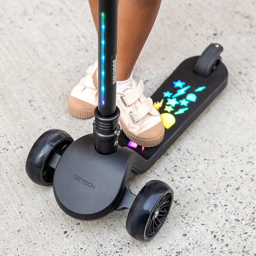 TruRide Amber Light-Up Kick Scooter in Black, , large