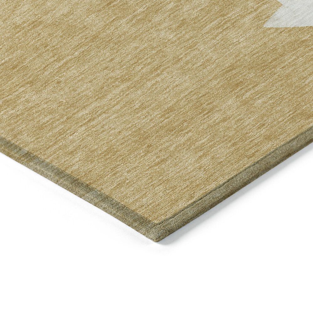 Dalyn Rug Company Wonderland WN33 1&#39;8&quot; x 2&#39;6&quot; Gold Indoor/Outdoor Area Rug, , large