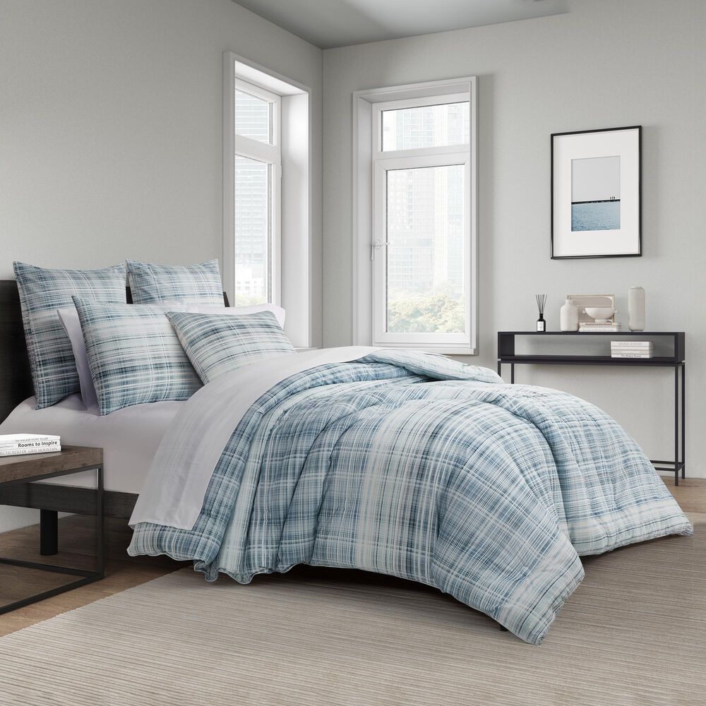 J. Queen New York Pascal 26&quot; Square Euro Pillow Sham in Blue, , large