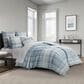 J. Queen New York Pascal 26" Square Euro Pillow Sham in Blue, , large