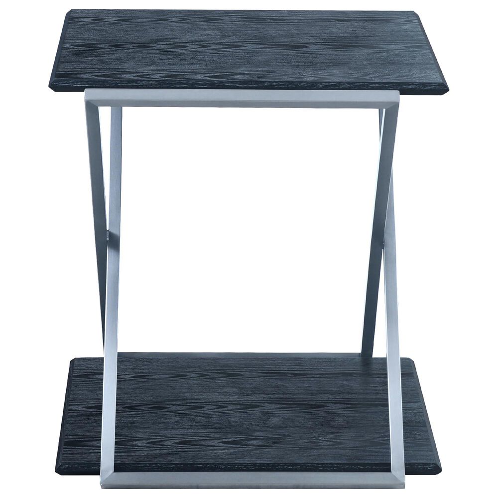 Blue River Westlake End Table in Brushed Stainless Steel, , large
