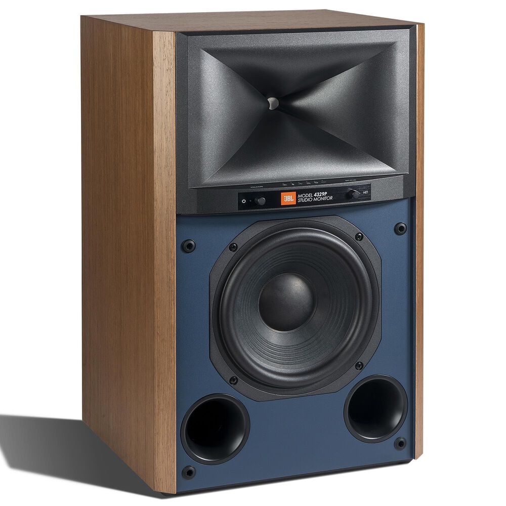 JBL 4329P Studio Monitor Powered Loudspeaker in Natural Walnut, , large