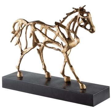 Ashley Grainville Sculpture in Antique Gold and Black, , large