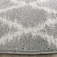Safavieh Adirondack ADR120B 6" Round Silver and Ivory Area Rug, , large