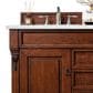 James Martin Vanities Brookfield 60" Double Bathroom Vanity in Warm Cherry with 3 cm Eternal Jasmine Pearl Quartz Top and Rectangle Sinks, , large