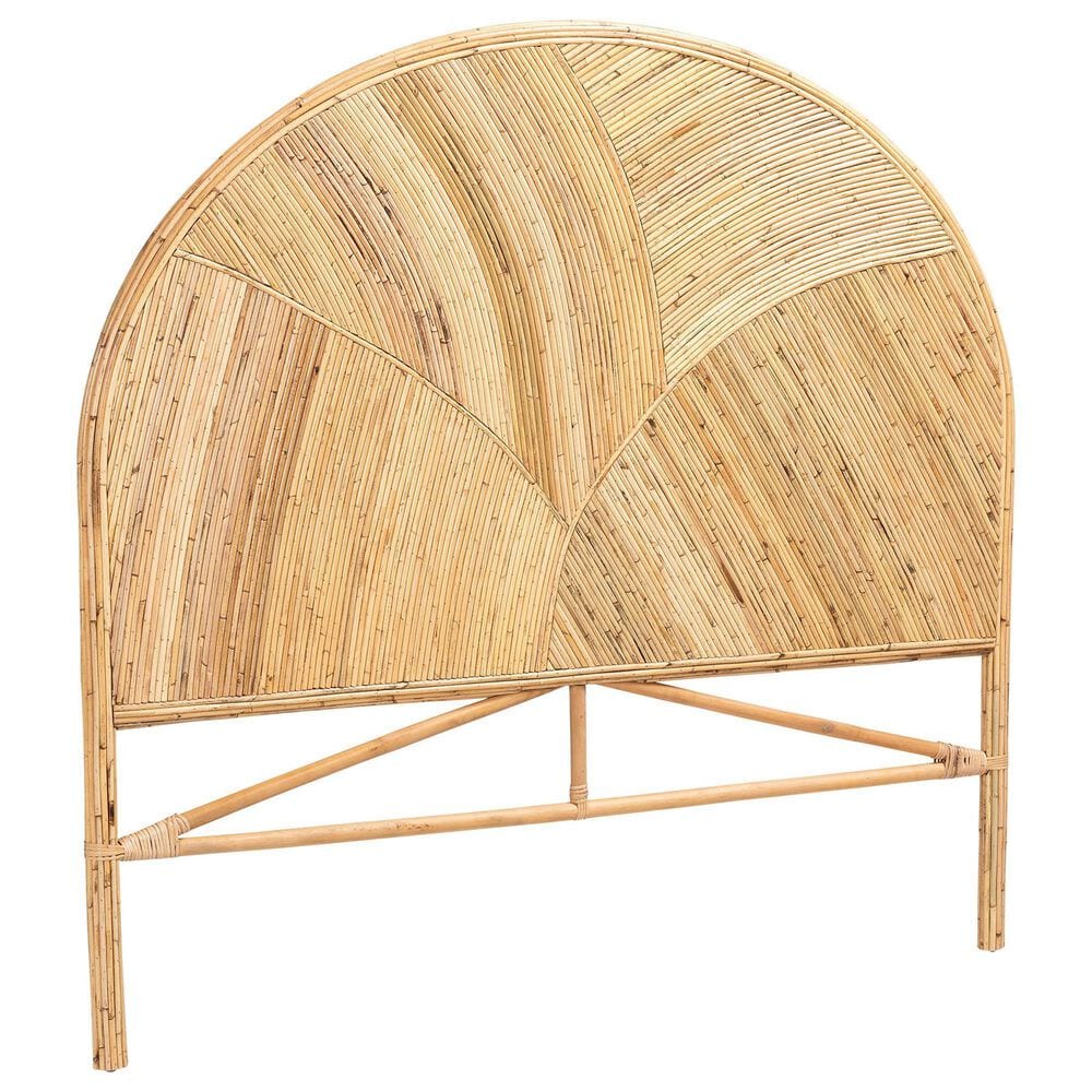 Baxton Studio Seana King Panel Headboard in Honey, , large
