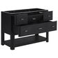 James Martin Vanities Lucian 48" Single Vanity in Carbon Oak with 3 cm Victorian Silver Quartz Top, , large