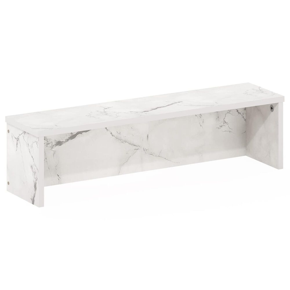 HOMLUX 23" Kitchen Counter Stackable Organizer Shelf in Marble White, , large