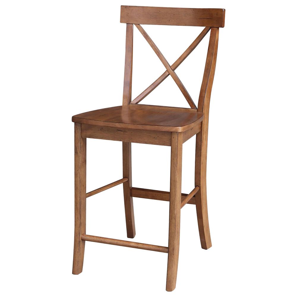 International Concepts 24" Counter Stool in Distressed Oak, , large