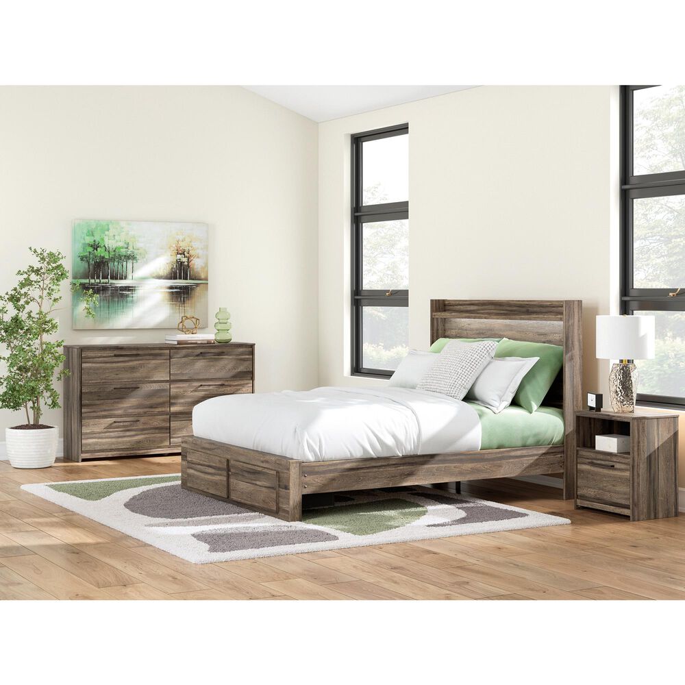 Ashley Elbrim 6-Drawer Dresser in Weathered Brown, , large