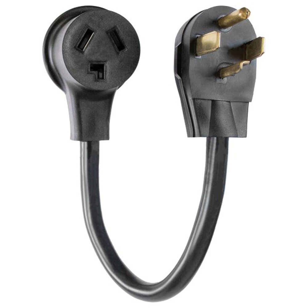 Petra Industries Inc 4-Prong to 3-Prong Dryer Cord Adapter in Black, , large